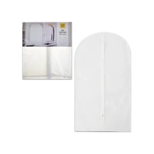 Abiye Elbise Kılıfı 60x100cm Siyah - Beyaz Su Geçirmez Dress Cover Plastik Beyaz Cn Diğer