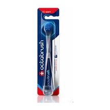 Octabrush Soft Yumuşak Diş Fırçası, Günlük Kullanım İçin Nazik Kıllı, Ağız Bakımı Açık Ahşap