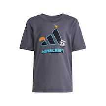 Kd4435-c Adidas Minecraft Tr Tee Çocuk T-shirt Antrasit Kd4435-c