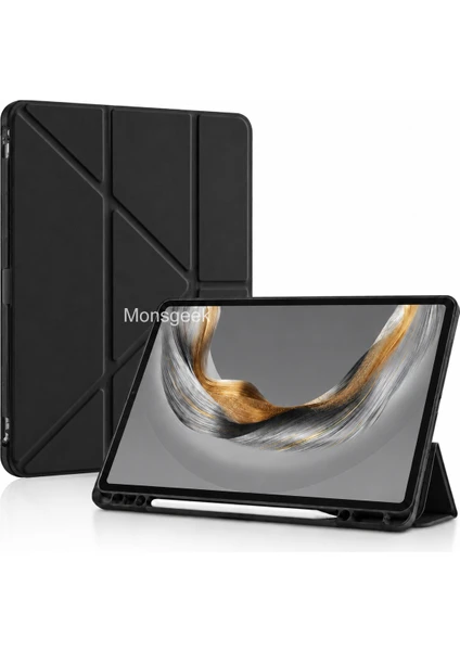 Xiaomi Pad 2 11 Inç 2025 Uyumlu Katlanabilir Kalemlikli Standlı Uyku Modlu Akıllı Tablet Kılıfı Arka Kapak