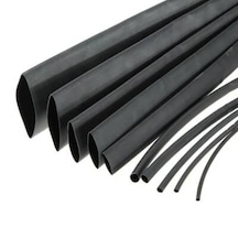 100metre 9mm Isı İle Daralan Makaron Siyah