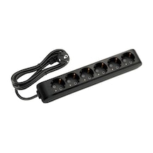 Viko Multi-let 6'lı Grup Priz Topraklı Çocuk Korumalı 5 Metre Siyah - 90133605