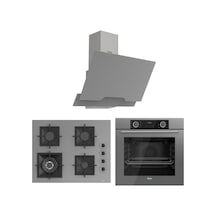 Ferre Fryart SC Serisi Wok'lu Gri 3'lü  XE63CPR-SC408-D065 Ankastre Set
