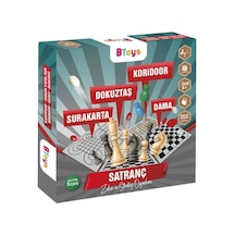 Btoys Surakarta,dokuztaş,koridor,dama Ve Santranç 1 Kutuda 5 Oyun Set
