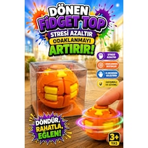Bas Döndür Stres Topu Oyuncağı Spinball - Turuncu
