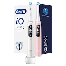 Oral-B iO6 Şarjlı Diş Fırçası Seti 2'li Beyaz - Pembe