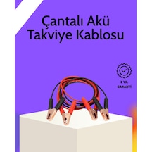 Ilkeshop Akü Takviye Kablosu 1200a İzoleli Büyük Maşalı 2m Dalı 2 Metre