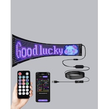Rgb Led Panel Çok Renkli, Kumandalı, Usb Bağlantılı Yazı Ve Gıf Gösterimli Akıllı Lamba - 14992