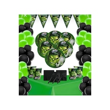 Hulk Marvel Doğum Günü Parti Malzemeleri 8 Kişilik Set Renkli Tüm Yaşlar