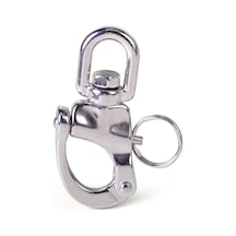 Fırdöndülü Mandar Kilidi Snap Shackle 304 Paslanmaz Marin 16 MM