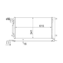 Vw Polo 5 Klima Radyatoru 1.2 2011-2017 Mahle Ac566000p