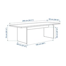 Ikea Huş Zarif Yemek Masası - Yemek Masası Takımı Diğer