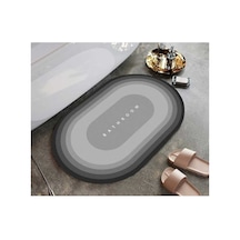 Buççin Online Mağaza Su Emici Paspas Şık Tasarım Abdest Paspası Kaymaz Taban 40 60 Cm Oval Paspas Kauçuk Orta 6 - 12 Mm Çok Renkli