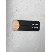 No.8 Orbit Serisi Kapı İsimliği Sauna