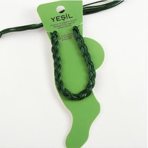 Renkli - 329 - Örgülü Vinlex İp - Ilkestor - Halhal Yeşil