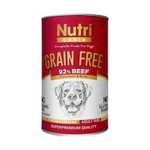 Nutri Canin %92 Sığır Etli Tahılsız Yetişkin Köpek Konservesi 400 Gr