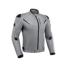 Scoyco Jk194 Motosiklet Montu Yazlık Fileli Dayanıklı Makro Kumaş Motorcu Mont Silver