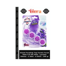 Klozet Ferahlığı Top Formlu Ferah Koku 4'lü Wc Blok - Lavanta Kokulu - 2 Adet - 6 Etkili - 200 Gr