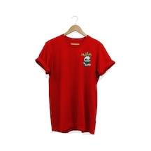 Panda Baskılı Kırmızı T-shirt kırmızı