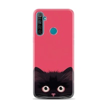Realme 5i Kılıf Boutique Baskılı Resimli Kedicik Pcode -022