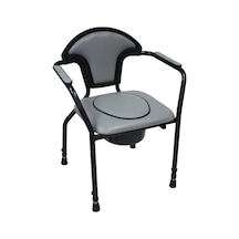 30102 Open Klozetli Sandalye Boy Ayarlı Gri Renk