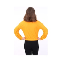 Toontoy Kids Toontoy Kız Çocuk Baskılı Sweatshirt Turuncu