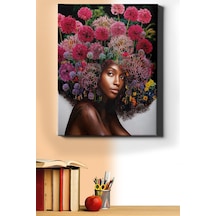 Webstyle Sayılarla Boyama Seti Kasnaklı Çiçek Kadın 12 40 X 50 Cm