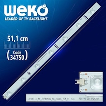 Arcelık 48 Zkp60600 Aa 2121c 7ea R P74 Rev.v0 - 51.1 Cm 7 Ledli - Wk-51 Led Tv Bar