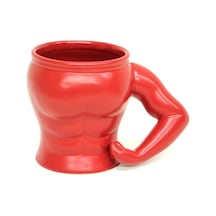 Muscle Mug Kaslı Adam Kupa Bardak Kırmızı