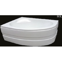 Alika 140 x 95 CM Asimetrik Jakuzi Küvet Hidromasaj Sağ Asimetrik Sistem-1 6 Jet