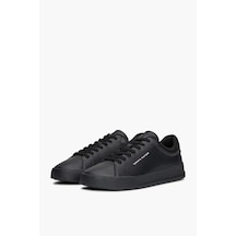Erkek Pebble Grain Court Sneaker - Siyah Black Erkek Pebble Grain Court Sneaker - Siyah Black