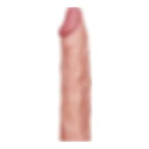 Zaga Oyun  Extender 5 Cm Dolgulu Premium Ten Rengi Silikon Penis Kılıfı