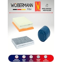Wöbermann Chevrolet Aveo 1.3 D Filtre Bakım Seti 2011-2014 3'lü Karbonlu