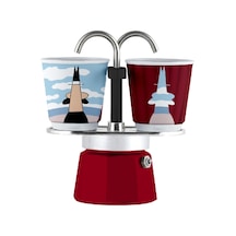 Bialetti Mini Express Mokapot Magrite + 2 Espresso Fincanı