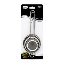 3'lü Mini Tel Süzgeç Seti 5-7-8 Cm Metal Çerçeve