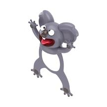 Sevimli Koala Kitap Ayracı Gri