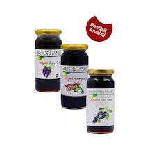 Organik Keçiboynuzu & Dut & Üzüm Özü 3'lü 315 Ml Pestisit Analizli