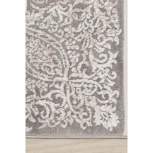 Kaşmir Halı Viskon Premium Alaz Gri 120X180 CM Salon Mutfak Halısı Yolluk Kilim
