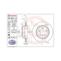 Bmw X3 20d Arka Fren Diski 2009-2010 Brembo 09957311 2adettir