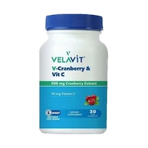 Velavit V Cranberry&Vit C 30 Kapsül