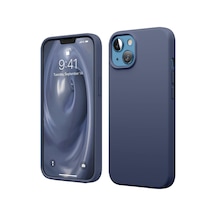 Apple iPhone  Uyumlu,  14 Kılıf First Silikon - Lacivert