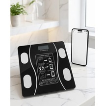 Astraltech Akıllı Cam Baskül Bluetooth Mobil Uygulamalı Vücut Analiz Tartısı 180 Kg Lcd Çok Renkli