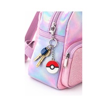 Pokemon Poke Topu Figürlü Anahtarlık Gümüş Renk Metal Unisex Yetişkin