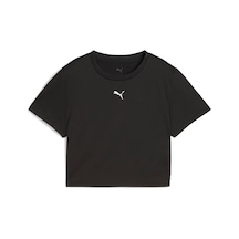 Puma Tad Essentıal W Baby Tee Kadın Tişört SIYAH