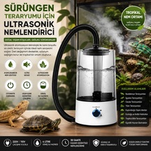 Sürüngen Teraryumu Nemlendirici Sis Makinesi - Ultrasonik Otomatik Buhar Üretici Bukalemun, İguana, Gecko İçin