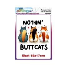 Kedi Ütü İle Yapışan Tekstil Baskısı 2891