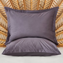 Soft Oxford 2'li Yastık Kılıfı - Antrasit - 50x70 Cm Renkli