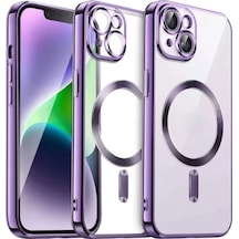 Newface Apple İphone 13 Kılıf Kross Magneticsafe Kapak - Mor