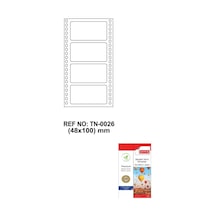 Tanex Tn-0026 Sürekli Form Etiketi 48X100MM