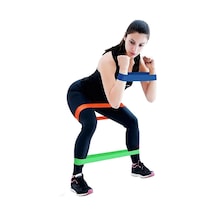 Pilates Direnç Lastiği Seti 5 Adet Açık Bej